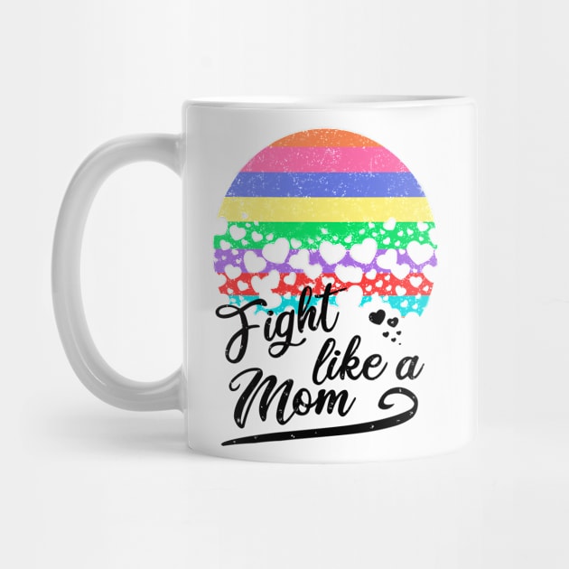 Fight like a mom/ light background by Perdi as canetas